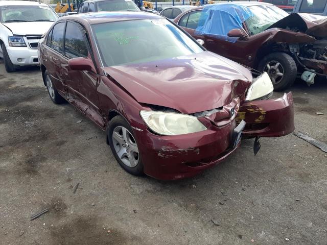 HONDA CIVIC EX 2004 with VIN 2HGES26744H537585 - Photo from auction