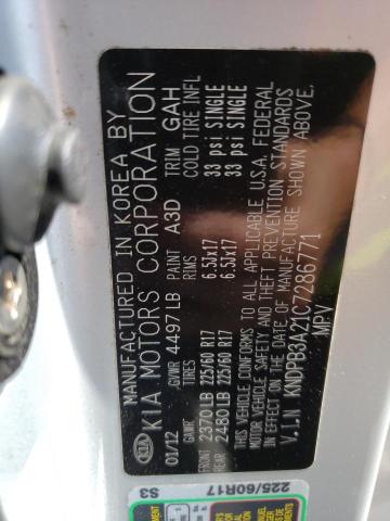 Photo 10 from auction – 2012 KIA SPORTAGE B with VIN KNDPB3A21C7286771