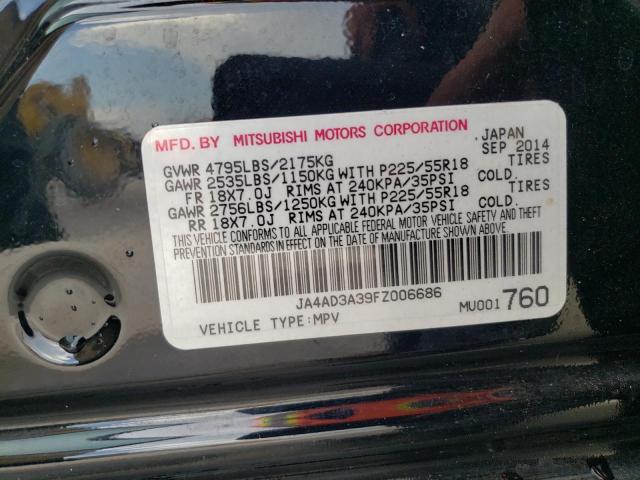 Photo 10 from auction – 2015 MITSUBISHI OUTLANDER with VIN JA4AD3A39FZ006686