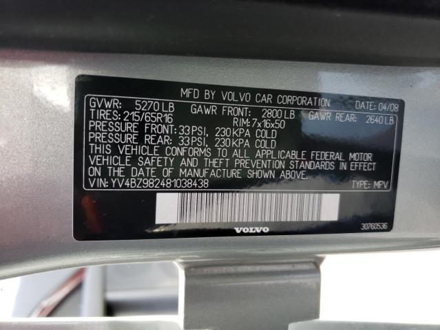 Photo 10 from auction – 2008 VOLVO XC70 with VIN YV4BZ982481038438