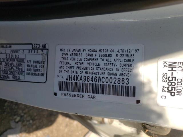 Photo 10 from auction – 1998 ACURA 3.5 RL with VIN JH4KA9646WC002863