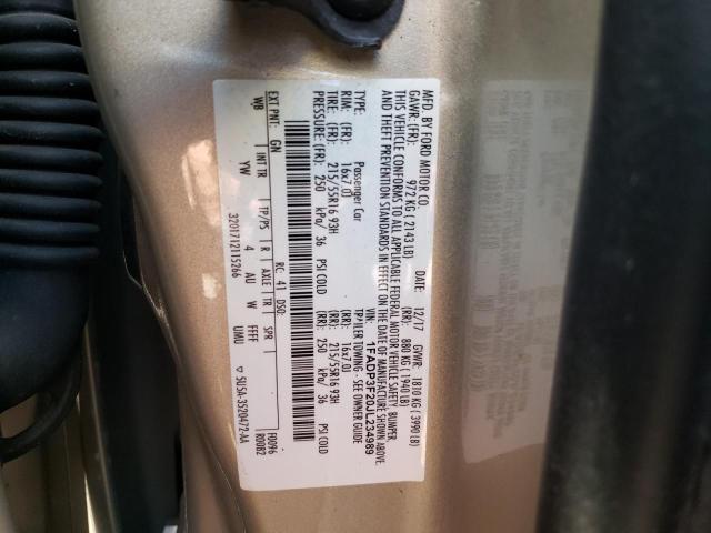 Photo 10 from auction – 2018 FORD FOCUS SE with VIN 1FADP3F20JL234989