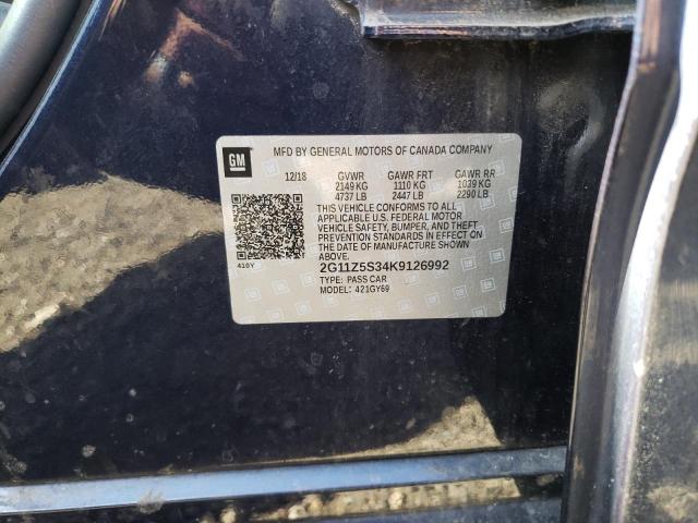 Photo 10 from auction – 2019 CHEVROLET 1500 with VIN 2G11Z5S34K9126992