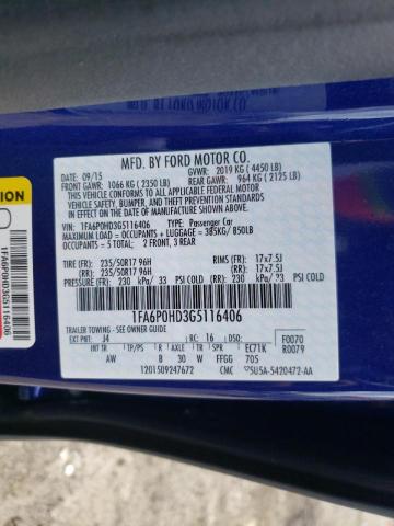 Photo 10 from auction – 2016 FORD FUSION SE with VIN 1FA6P0HD3G5116406