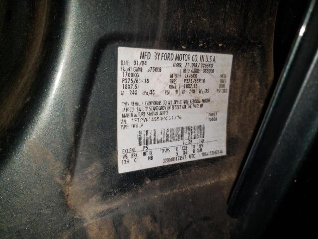 Photo 10 from auction – 2004 FORD F150 SUPER with VIN 1FTPW14554KC21726