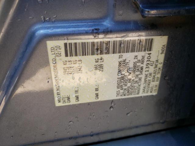 Photo 10 from auction – 2010 NISSAN ALTIMA BAS with VIN 1N4AL2APXAC139304