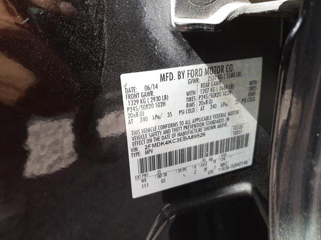 Photo 10 from auction – 2014 FORD EDGE LIMIT with VIN 2FMDK4KC3EBA89526