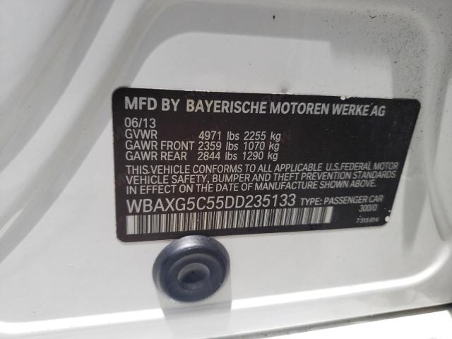 Photo 10 from auction – 2013 BMW 528 I with VIN WBAXG5C55DD235133