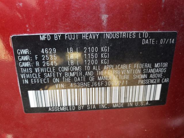 Photo 10 from auction – 2015 SUBARU LEGACY 3.6 with VIN 4S3BNEJ66F3009271