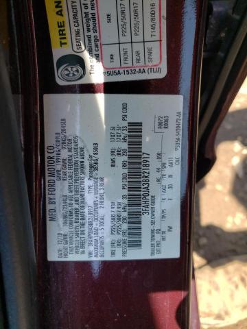 Photo 10 from auction – 2011 FORD FUSION SEL with VIN 3FAHP0JA3BR218917