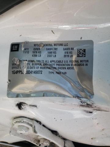 Photo 10 from auction – 2013 BUICK VERANO with VIN 1G4PP5SK0D4149072