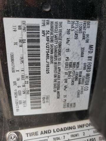 Photo 10 from auction – 2008 LINCOLN NAVIGATOR with VIN 5LMFU27548LJ18325