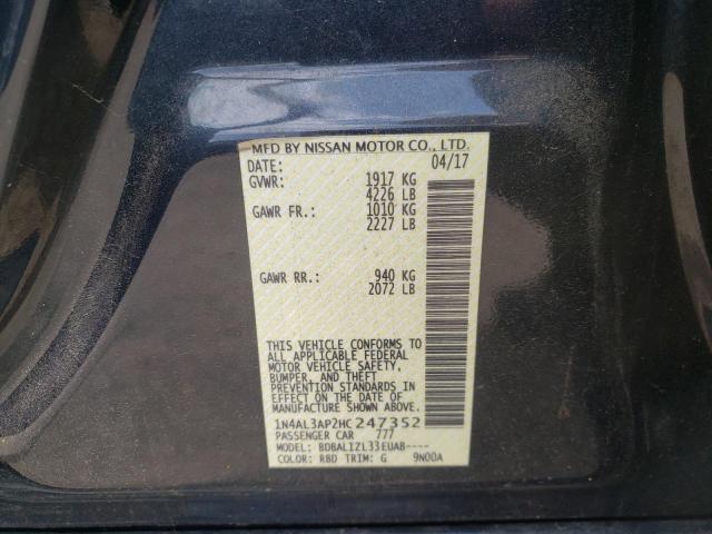 Photo 10 from auction – 2017 NISSAN ALTIMA 2.5 with VIN 1N4AL3AP2HC247352