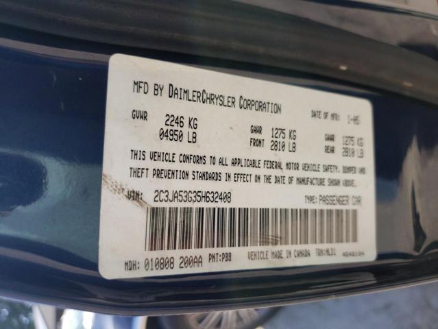 Photo 10 from auction – 2005 CHRYSLER 300 TOURIN with VIN 2C3JA53G35H632408