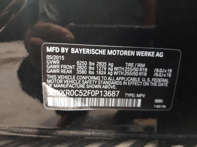 Photo 10 from auction – 2015 BMW X5 XDRIVE3 with VIN 5UXKR0C52F0P13687
