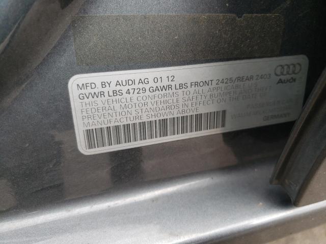Photo 10 from auction – 2012 AUDI A4 PREMIUM with VIN WAUAFAFLXCN020366