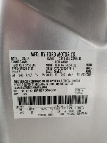 Photo 10 from auction – 2014 FORD F150 SUPER with VIN 1FTFX1EF4EFD09600