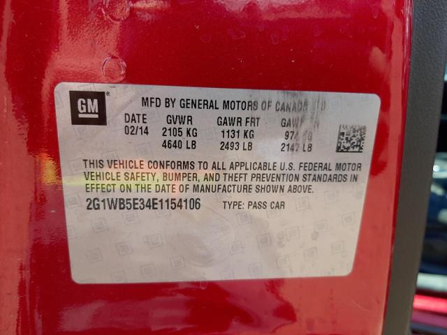 Photo 10 from auction – 2014 CHEVROLET IMPALA LIM with VIN 2G1WB5E34E1154106