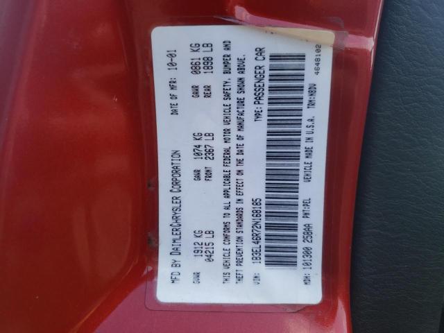 Photo 10 from auction – 2002 DODGE STRATUS SE with VIN 1B3EL46R72N168185