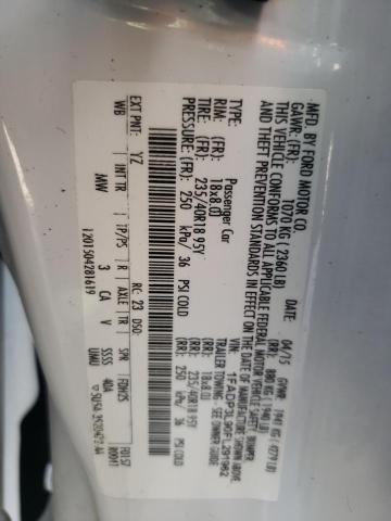 Photo 10 from auction – 2015 FORD FOCUS ST with VIN 1FADP3L90FL291962