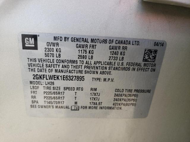 Photo 10 from auction – 2014 GMC TERRAIN SL with VIN 2GKFLWEK1E6327895