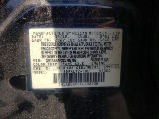 Photo 10 from auction – 2012 NISSAN SENTRA 2.0 with VIN 3N1AB6AP2CL702702