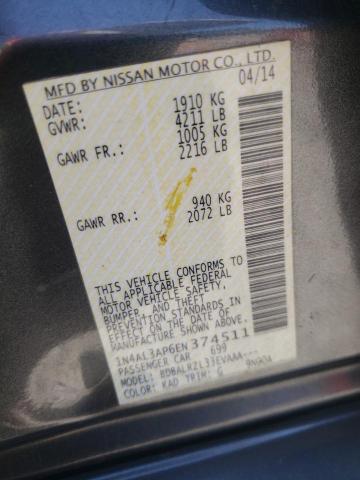 Photo 10 from auction – 2014 NISSAN ALTIMA 2.5 with VIN 1N4AL3AP6EN374511