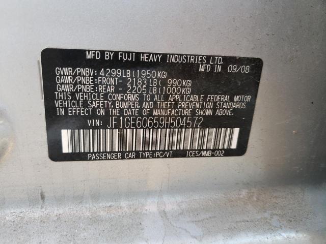 Фото 10 с аукциона – 2009 SUBARU IMPREZA 2. с VIN JF1GE60659H504572