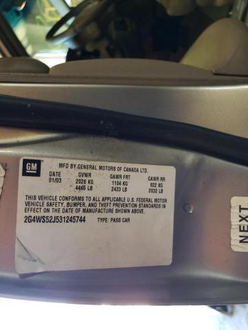 Photo 10 from auction – 2003 BUICK CENTURY CU with VIN 2G4WS52J531245744