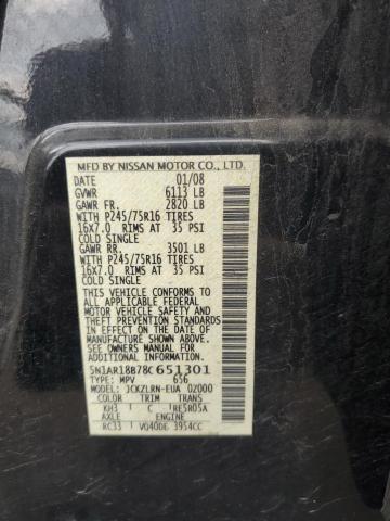 Photo 10 from auction – 2008 NISSAN PATHFINDER with VIN 5N1AR18B78C651301