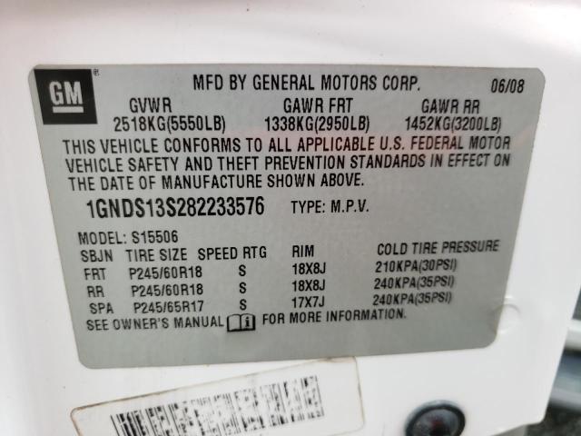 Photo 10 from auction – 2008 CHEVROLET TRAILBLAZE with VIN 1GNDS13S282233576