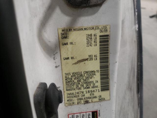 Photo 10 from auction – 2009 NISSAN ALTIMA 2.5 with VIN 1N4AL24E79C189471