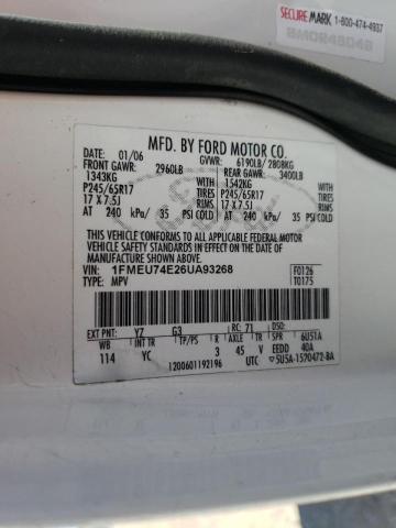 Photo 10 from auction – 2006 FORD EXPLORER E with VIN 1FMEU74E26UA93268