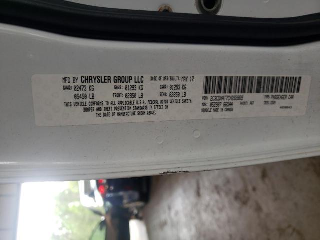 Photo 10 from auction – 2012 DODGE CHARGER PO with VIN 2C3CDXAT7CH282869