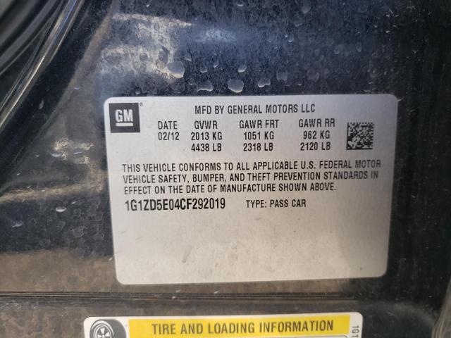 Photo 10 from auction – 2012 CHEVROLET MALIBU 2LT with VIN 1G1ZD5E04CF292019