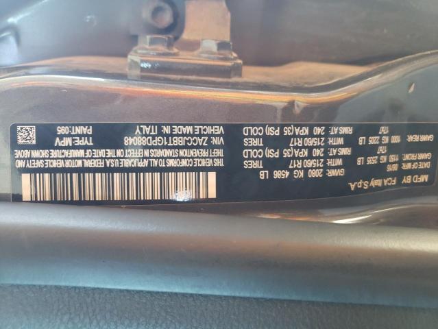 Photo 10 from auction – 2016 JEEP RENEGADE L with VIN ZACCJBBT1GPD88048