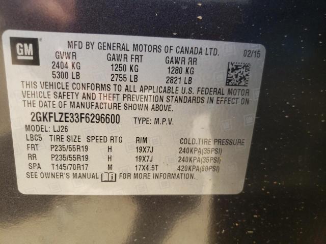 Photo 10 from auction – 2015 GMC TERRAIN DE with VIN 2GKFLZE33F6296600
