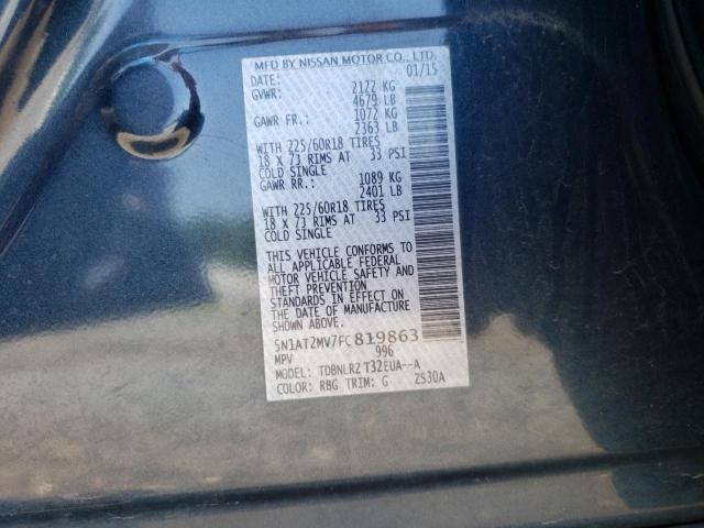 Photo 10 from auction – 2015 NISSAN ROGUE S with VIN 5N1AT2MV7FC819863