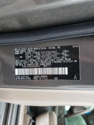 Photo 10 from auction – 2005 TOYOTA SEQUOIA SR with VIN 5TDZT34A45S246234