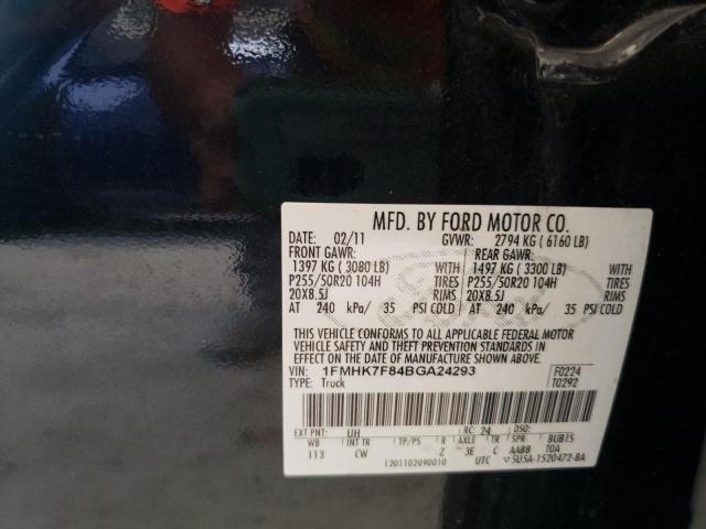 Photo 10 from auction – 2011 FORD EXPLORER L with VIN 1FMHK7F84BGA24293