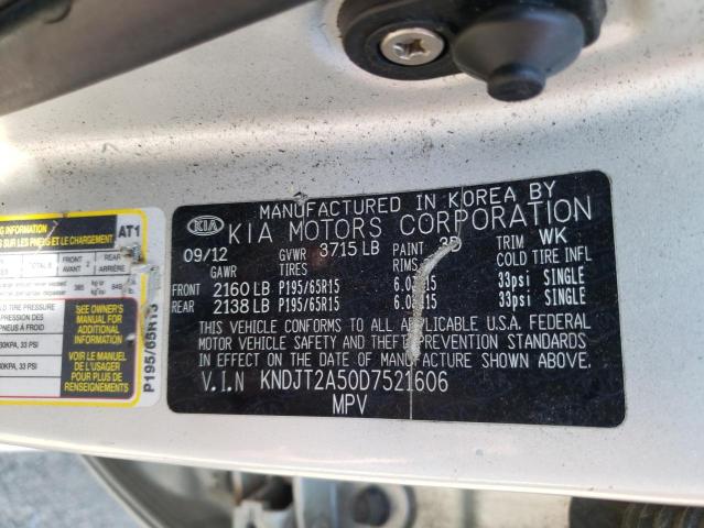 Zdjęcie 10 z aukcji – 2013 KIA SOUL z VIN KNDJT2A50D7521606