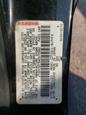 Photo 10 from auction – 2004 TOYOTA CELICA GT- with VIN JTDDY32T540070960