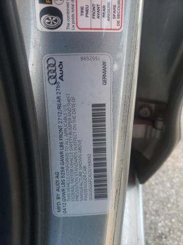 Photo 10 from auction – 2012 AUDI A6 PREMIUM with VIN WAUGGAFC4CN159092