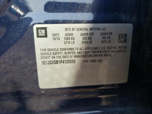 Photo 10 from auction – 2015 CHEVROLET SONIC LT with VIN 1G1JC6SB1F4128559