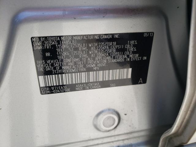 Photo 10 from auction – 2013 TOYOTA RAV4 LIMIT with VIN 2T3YFREV3DW021906