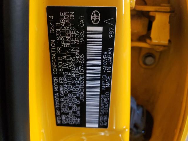 Photo 10 from auction – 2014 TOYOTA PRIUS C with VIN JTDKDTB37E1074605