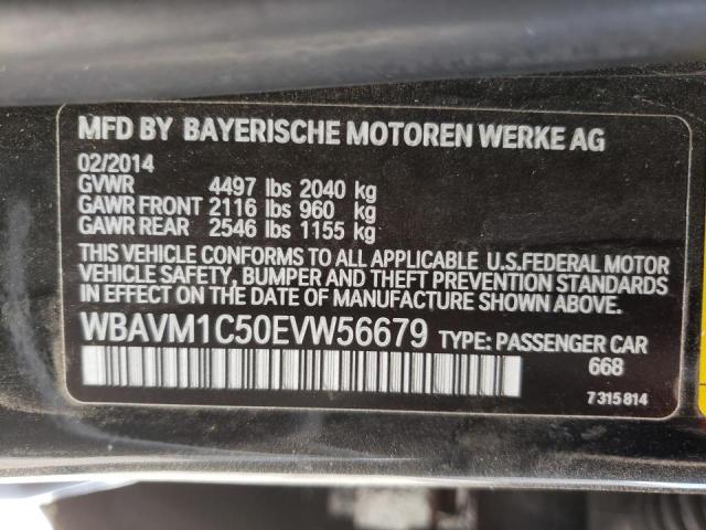 Photo 10 from auction – 2014 BMW X1 with VIN WBAVM1C50EVW56679
