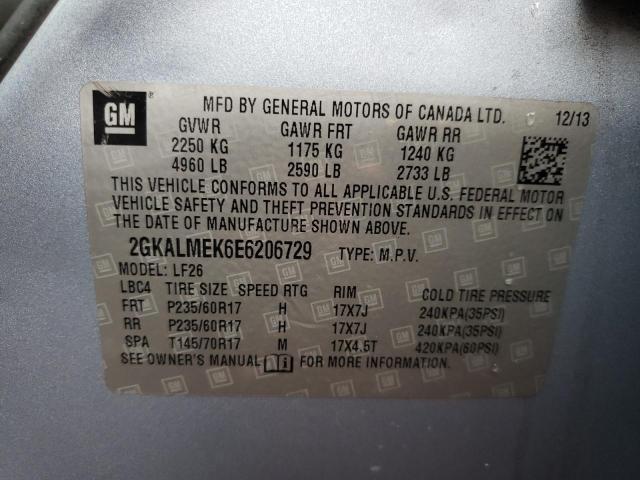 Photo 10 from auction – 2014 GMC TERRAIN SL with VIN 2GKALMEK6E6206729