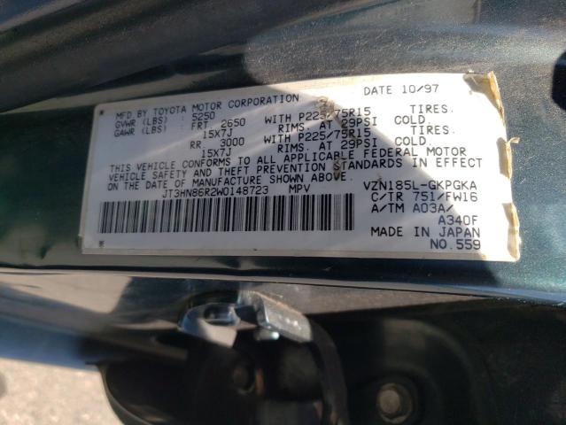 Photo 10 from auction – 1998 TOYOTA 4RUNNER SR with VIN JT3HN86R2W0148723
