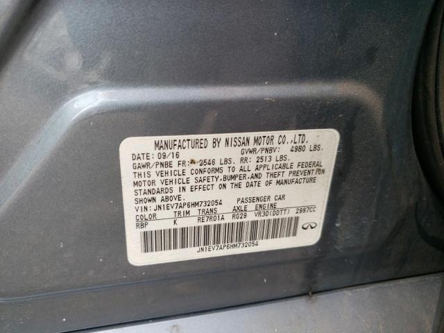Photo 10 from auction – 2017 INFINITI Q50 PREMIU with VIN JN1EV7AP6HM732054